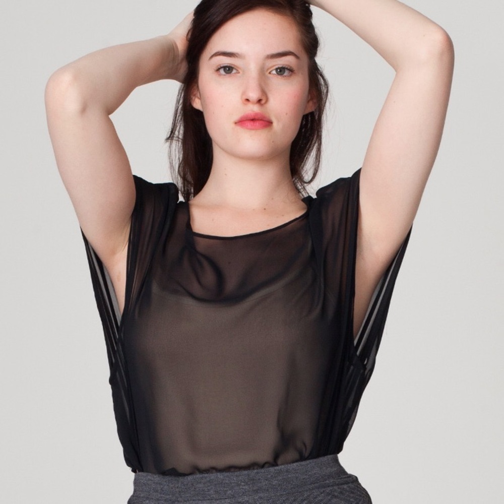 AMERICAN APPAREL SHEER TOP